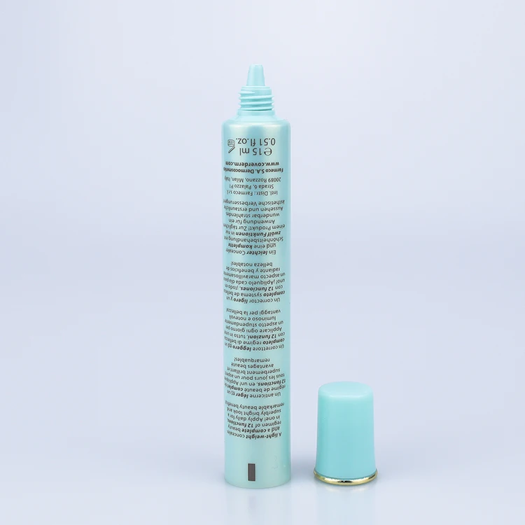 
High Quality Empty Nozzle Plastic Soft Tube with Hot-Stamping H Screw cap 