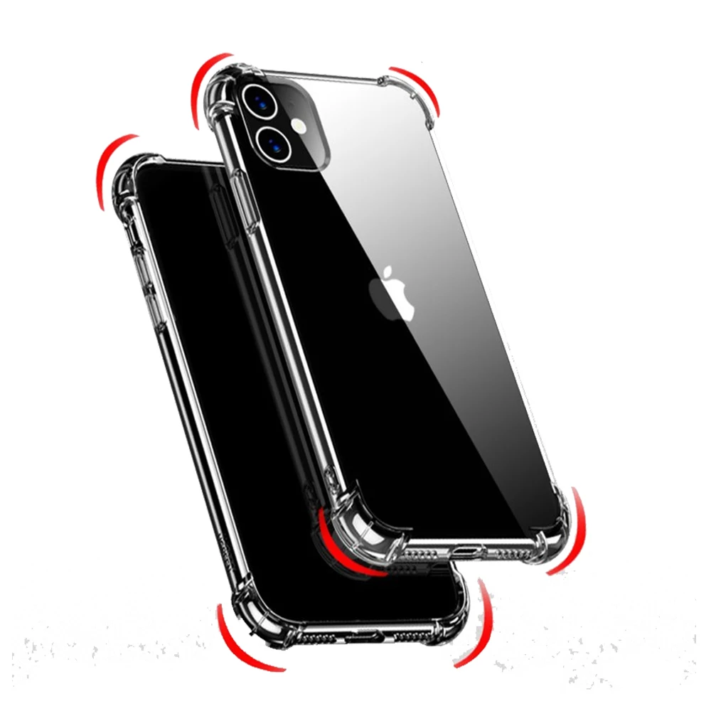 

GSCASE Shockproof Mobile Phone Case For Samsung S24 Ultra Back Cover Four Corners Airbags Transparent Clear TPU Case For Samsung