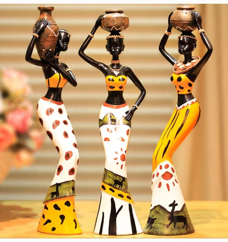 

Factory Wholesale Three-piece Resin Crafts Home Decoration Ornaments, As photo