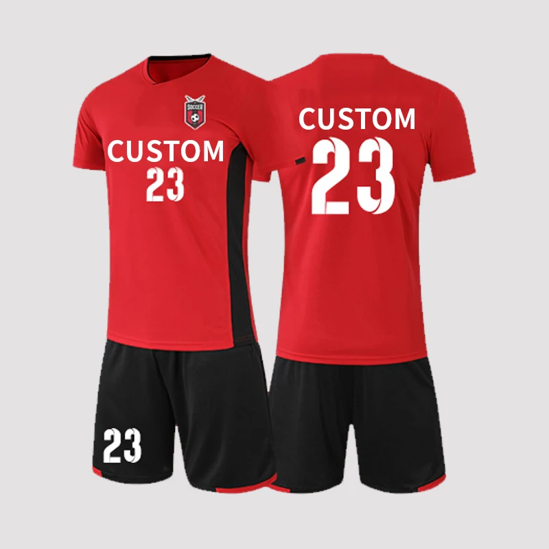 

2021 high quality Sportswear away child adult Uniform Soccer Jersey Football wear uniforms Custom Football jerseys