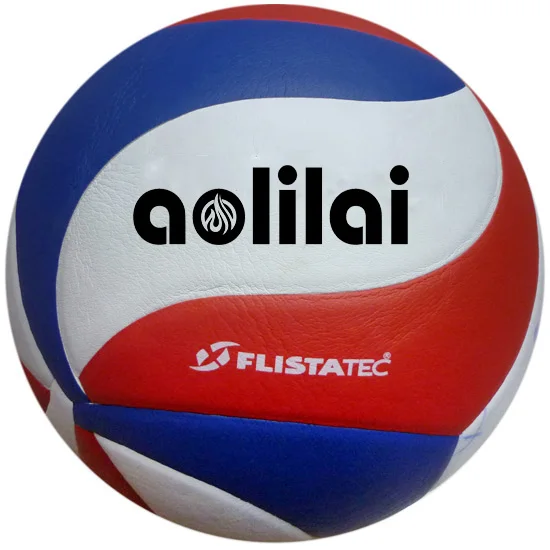 

voleibol pallavolo wholesale Low MOQ balones de voleibol customize logo blue white red AOLILAI 5000 volleyball ball, Blue, red, white