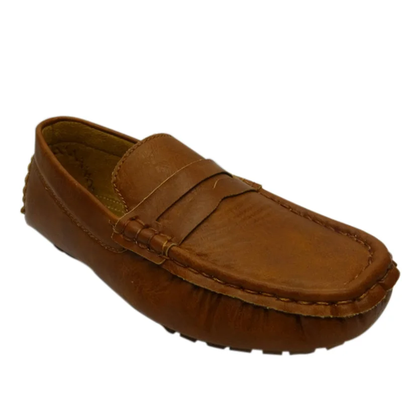 

Kid Soft Moccasin Driving Loafers Suede Leather Boat Shoes Customized Logo, Accept customized color