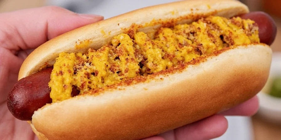 Queens Curry Cloud hot dog