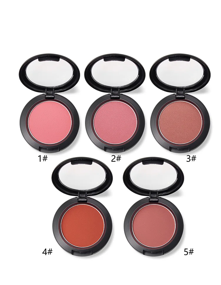 

2021 new arrival products single blush no logo 5 colors private label makeup