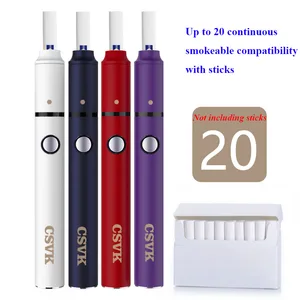 Image of CSVK 2.4 plus 1300mah Heat Not Burn 20 Continuous Smokable Compatibility with iQO stick Electronic Cigarette Kit Case for icos