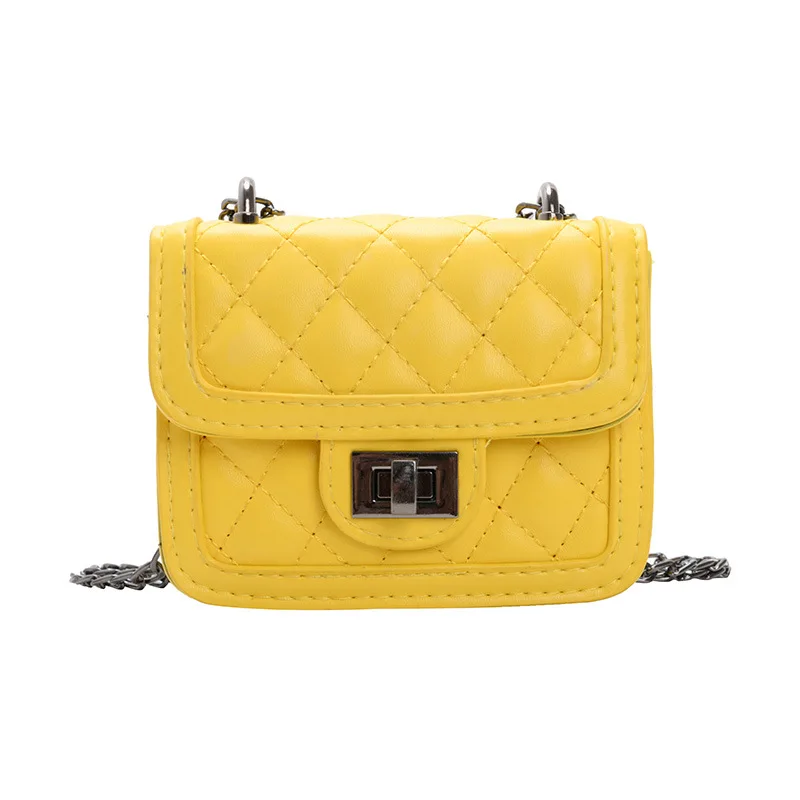 

XP1032 Fashion Kids Purse Mini Girl Cross-body Handbags Toddler Girl Chain Lattice Candy Chain Bag Children handbags