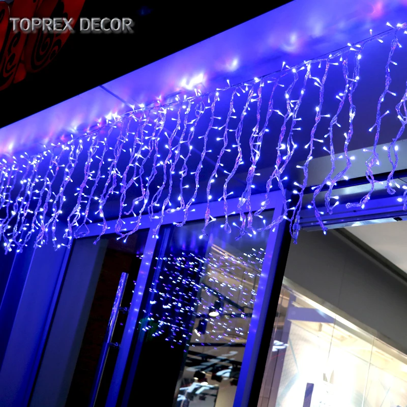 Christmas  decorative  outdoor  waterproof  warm white  customized  led  icicle  string lights
