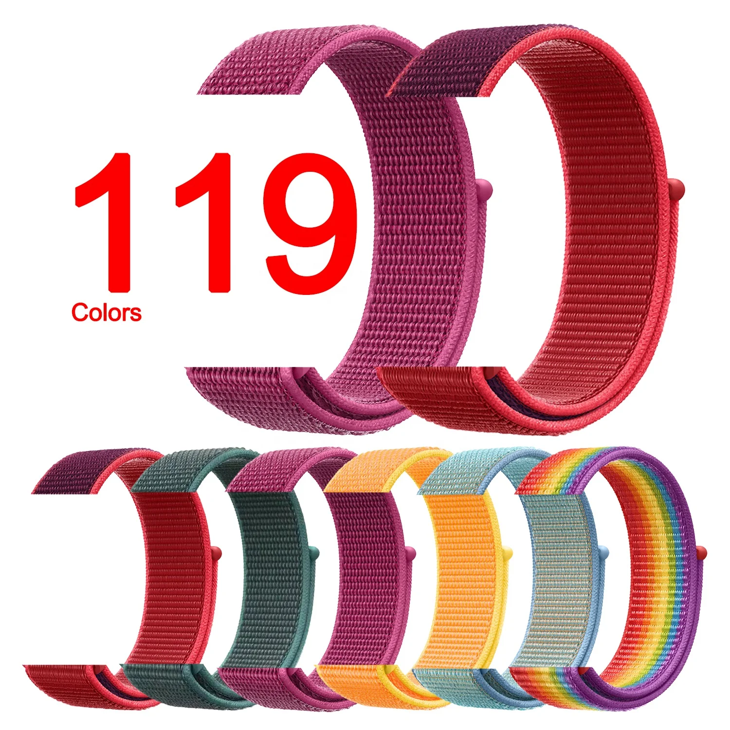 

IVANHOE Sport Loop Band for Apple Watch Band,Nylon Soft Nylon I Watch Replacement Band Sport Loop for iWatch Series 7/6/SE/5/4/3, Multi-color optional or customized