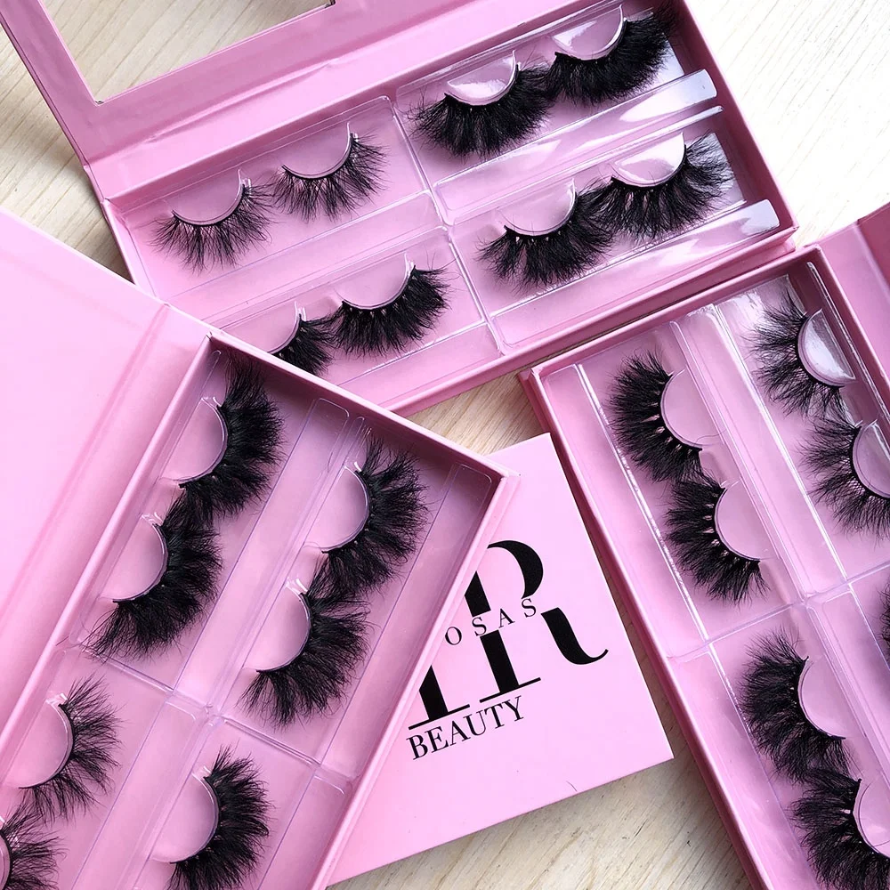 

Hand Made wholesale lashes Thick Full Strip 25 mm 3d mink lashes eyelashes vendor, Natural black