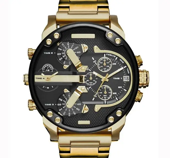 

Hot sell Wrist Watch Brand Fashion Luxury Gold Metal Quartz Analog Man Military Army Watch Relojes Hombre