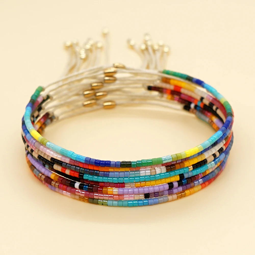 

Go2boho Miyuki Bracelet Jewelry Long 28cm Beaded Bracelets Jewelry Handmade Colorful Bead Bracelet