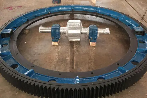 
OEM Large Diameter Girth Gears and Pinion for Rotary Kilns / Grinding Mills /Large Rotating Equipment 