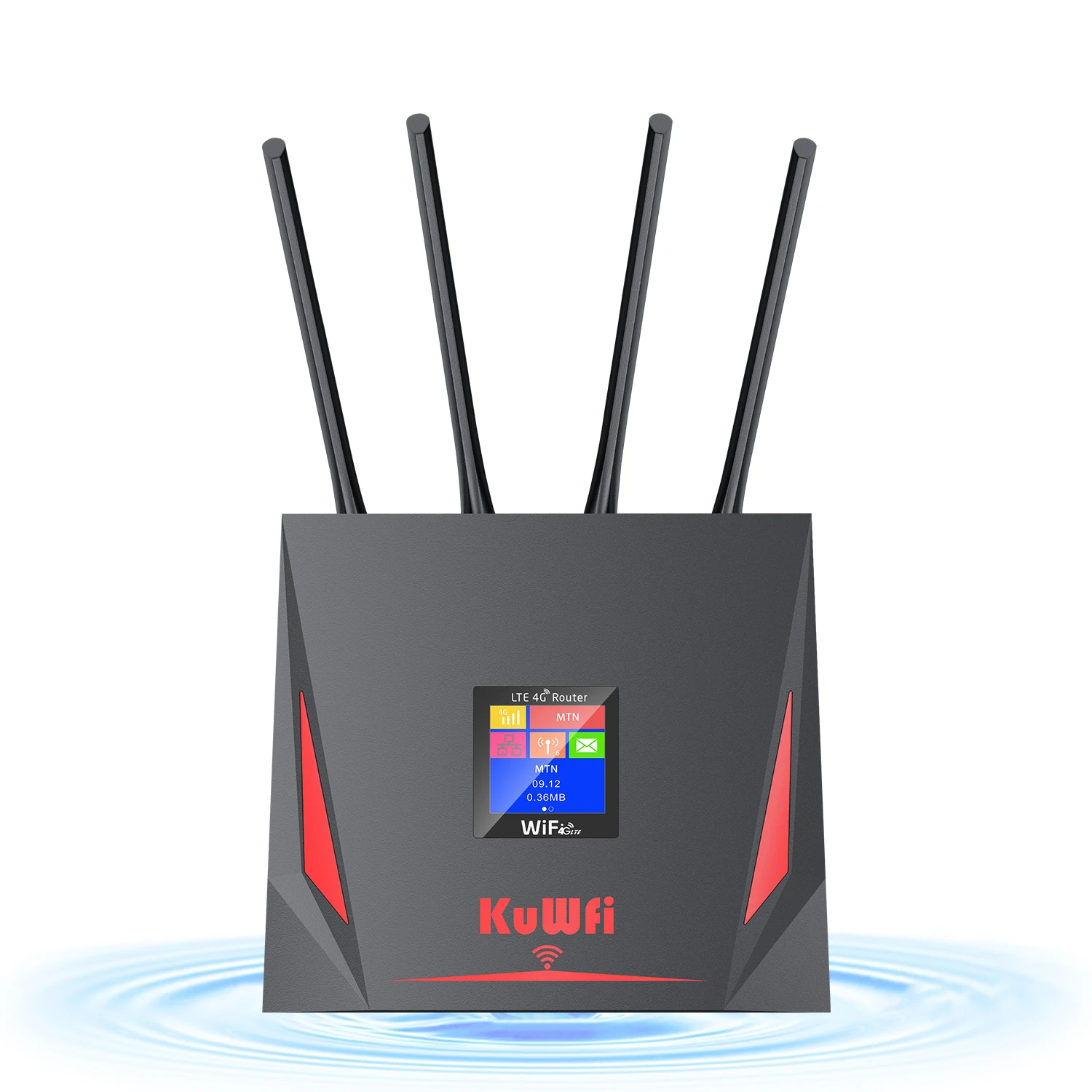 

New Released KuWFi 4G WiFi Router 300Mbps 2.4Ghz Unlocked Wireless router 4g LTE Modem WiFi Router with Sim Card Slot