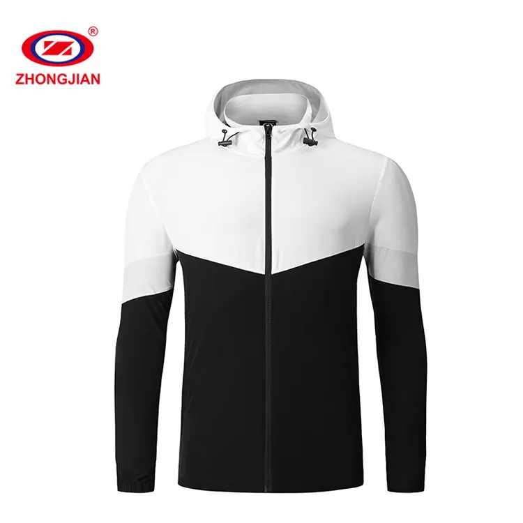 

Factory Price Outdoor Sport Windproof Jacket Men Black Windbreaker