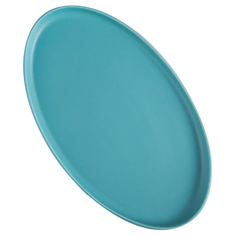 

Nordic simple 12 inch household ceramic plate 14 European style steak pasta plate fish plate glass tableware