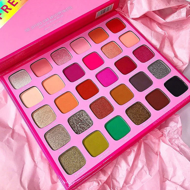 

Popular high pigment pink pastel candy neon 30 color paraben free eyeshadow cruelty free eyeshadow for makeup
