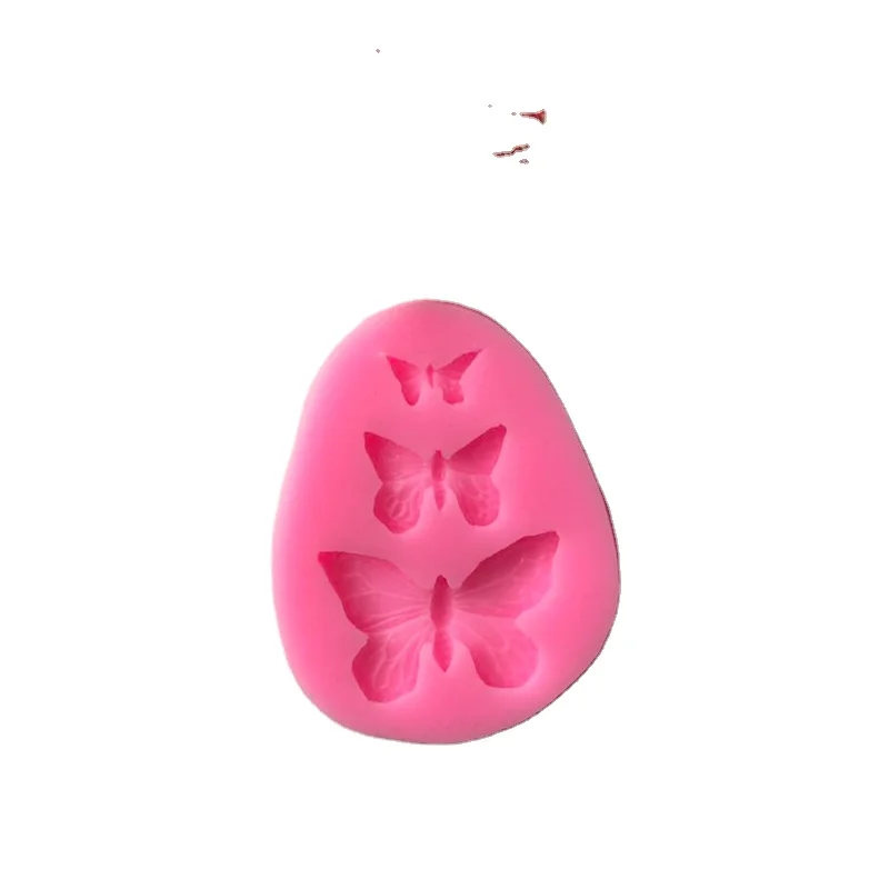 

B004 Butterfly shape 3D silicone mold, resin craft mold, fondant mold, White