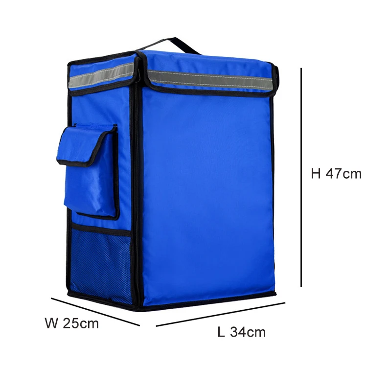 

Grocery Tote Food Warmer Bag Waterproof Takeaway Box Insulated Food Delivery Bag, Orange, blue, black, green, red