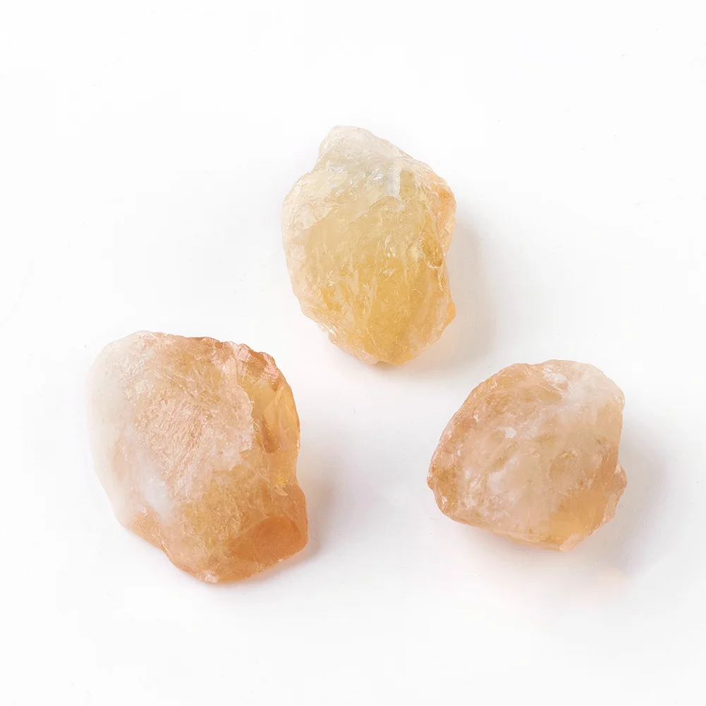 

PandaHall Nuggets Half Drilled Natural Citrine Beads