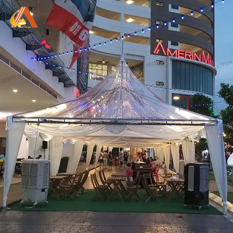 

China Supplier 2 car parking marquee party event tents gazebo heavy duty pagoda membrane structure cheap canopy tent