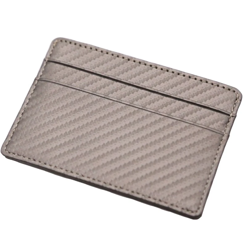 

new material custom men mini wallet rfid leather credit pu card holder, Taupe