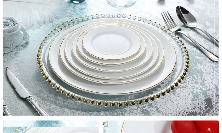Taitang Banquet Cheap White Dinner Plates Wedding Porcelain Catering Plate Sets For Restaurant