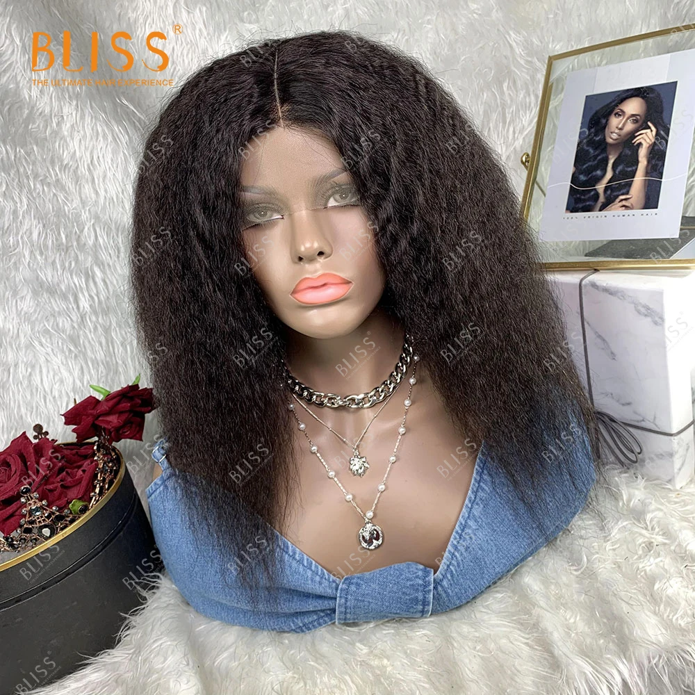 

Bliss Afro Kinky Straight Hair Wigs Yaki Afro Kinky Straight Lace Front Human Hair Wigs Afro Kinky Straight Wigs For Black Women