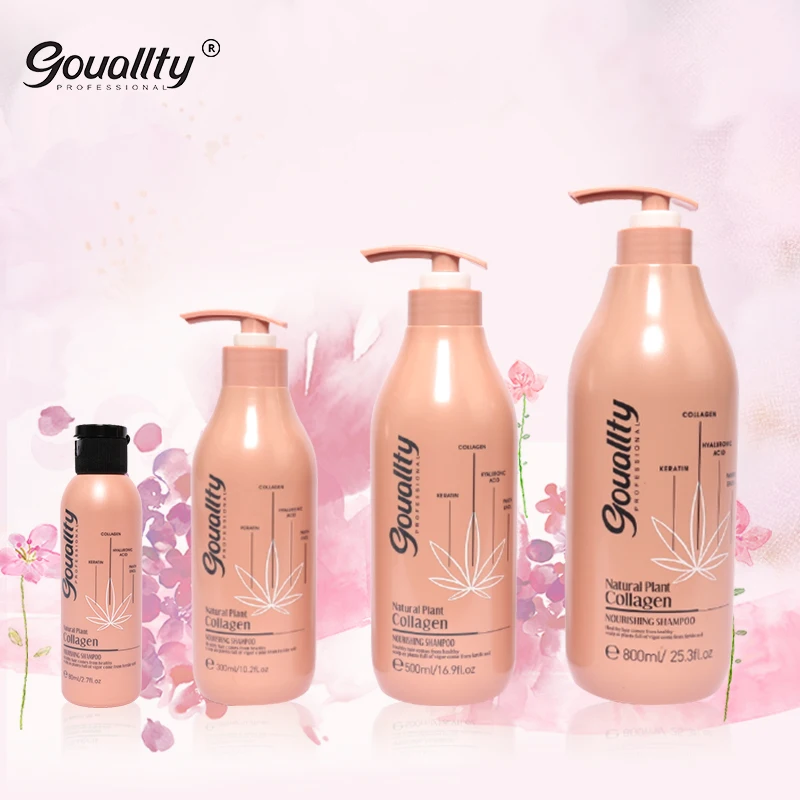 

Gouallty 2021Factory OEM Private Label 500 ml Organic Argan Oil Moisturizing Hair Shampoo And Conditioner Hair Care Set In Stock, Customer's requirement