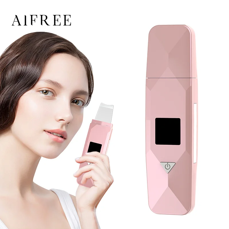 

2020 New beauty personal care clean facial skin scraper electric spatula peeling ultrasonic skin scrubber for whitening facial