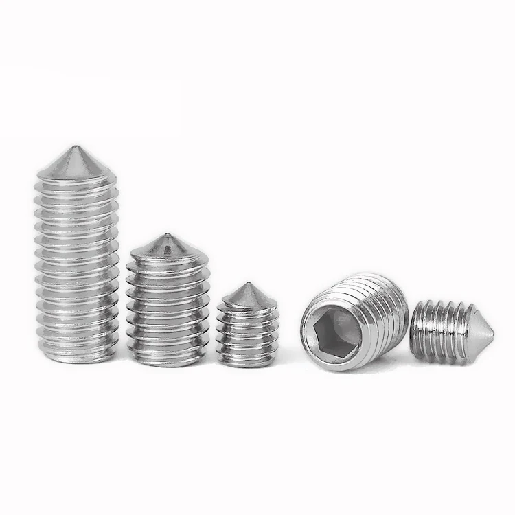 
DIN 914 304 Hex Socket cone Set Screw With Taper Point 