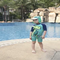 

2020 dinosaur cartoon swimsuit kids child one piece kids boy girls floral swimwear