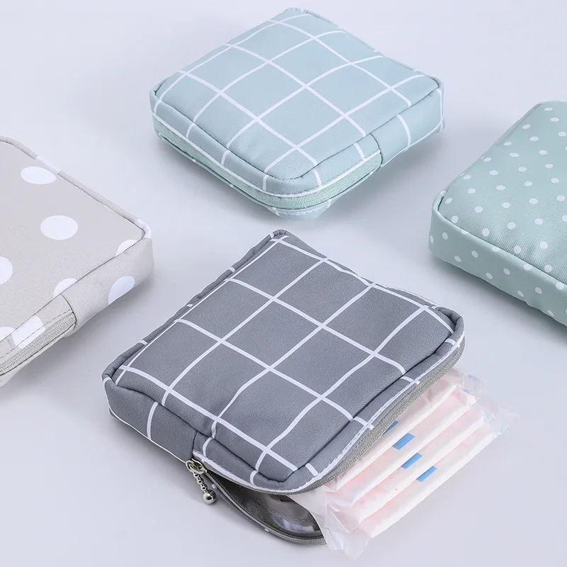 

Portable Travel Tampon Bag Girl Sanitary Pad Pouch Napkin Tampon Storage Makeup Cosmetic Bag, Customized color