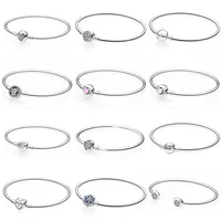 

bracelet chain with heart shape lock charm bead or Hands over love charms bead