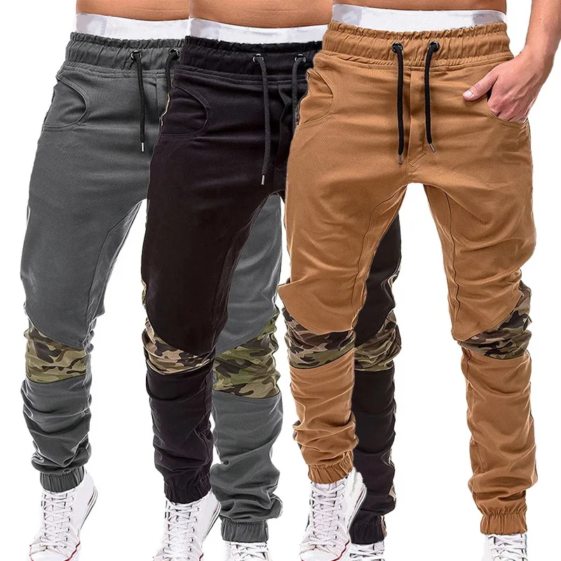 

Patchwork Sweatpants Cargo Pants Mens Joggers Camouflage Casual Pants