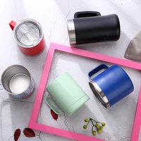 

Amazon hot selling Custom 12oz Double wall Insulated Vacuum 18/8 stainless steel wine tumbler with lids coffee travel mug