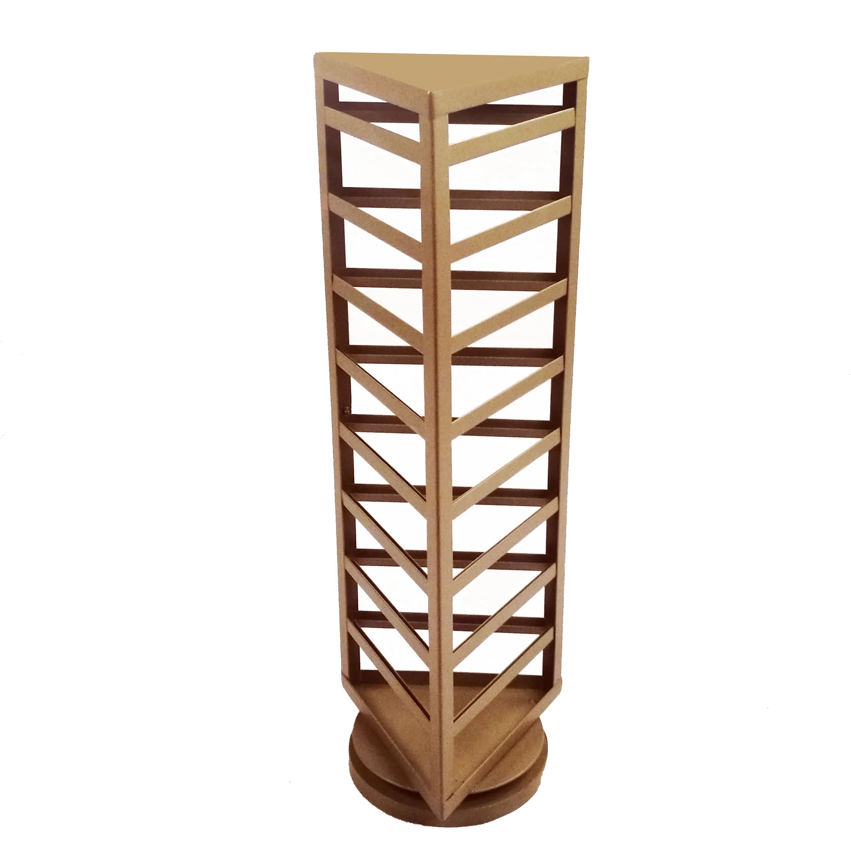 定制三角旋转耳环展示架台面旋转首饰展示架零售商店华华