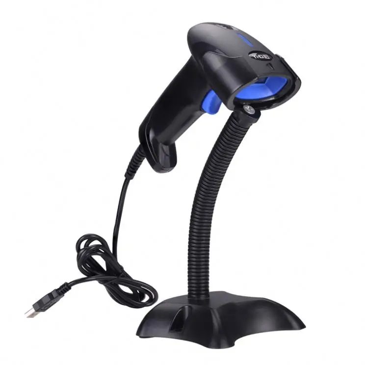 

2D Wired Barcode Scanner with Stand QR Code Reader USB RS232 KBW Shenzhen Manufacturer