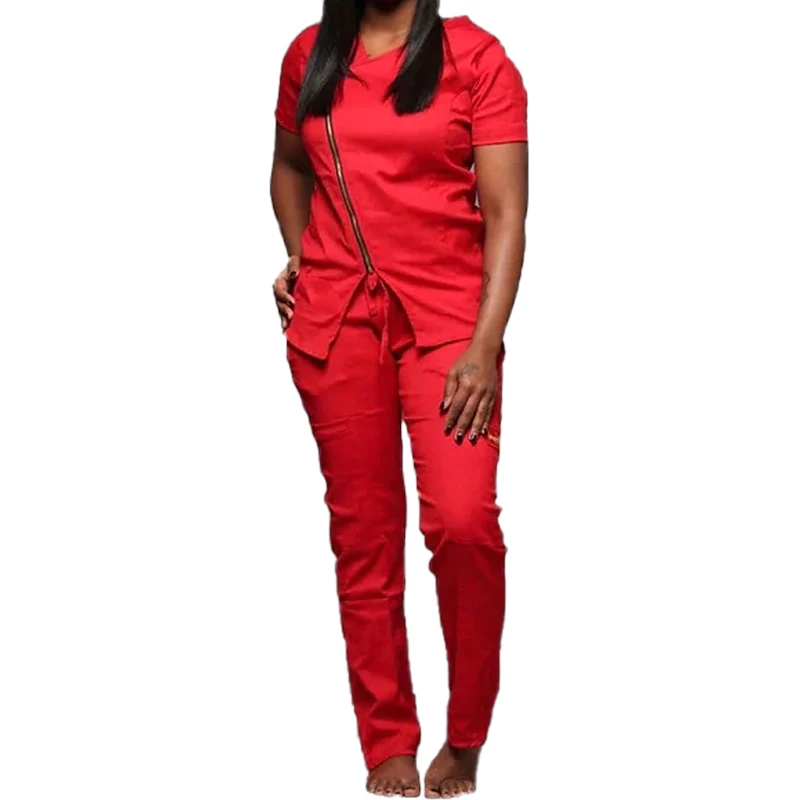 

New hospital reception staff uniforms hot sale unisex fashion scrubs uniforms nursing uniform soft scrubs, Custom color