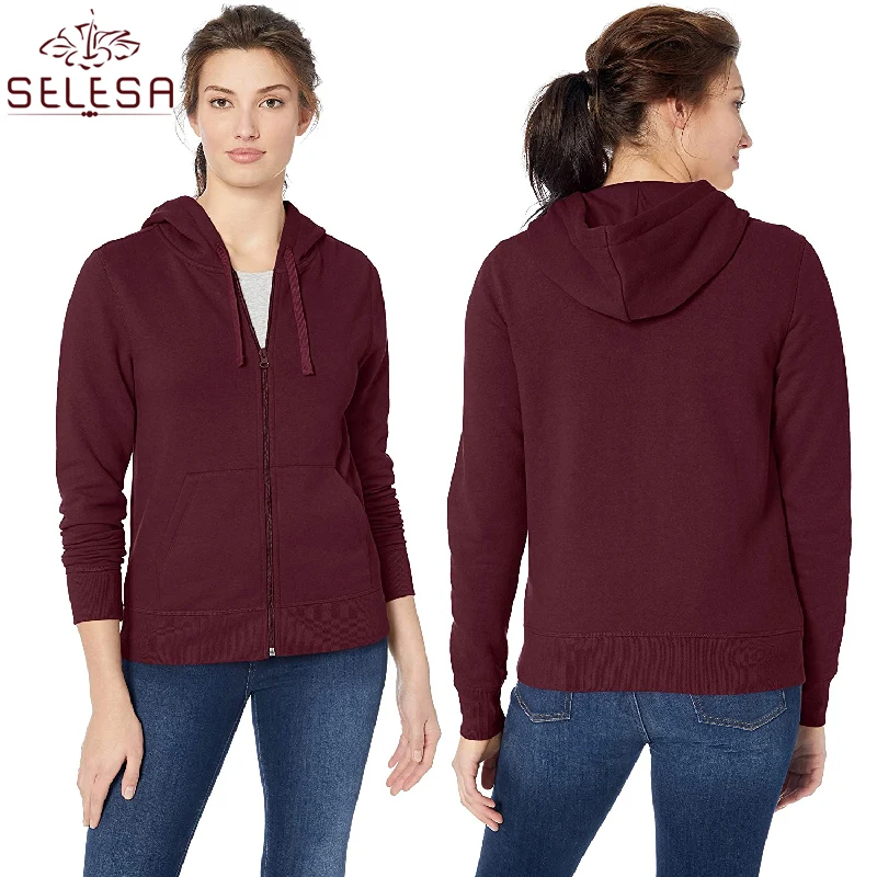 

High Quality Fashion Cotton Sweatshirts Women Hoodies Pullover Sweatshirts Women's hoodies & sweatshirts, Customized color;red orange yellow green cyan blue purple