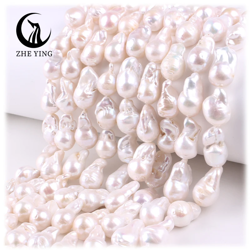 

Wholesale 11x22mm Baroque Cultured Freshwater Pearl Beads Spike Baroque Loose Pearls For Jewelry Making Natural Pearl Beads