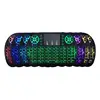 2.4G Wireless Lithium Battery Rechargeable Multi-language i8 Mini Keyboard with Touchpad 7 Colors Backlight