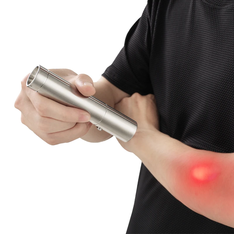 

dropshipping Battery Rechargeable Red Light Therapy Flashlight 630nm 660nm 850nm led therapy light red near infrared handheld