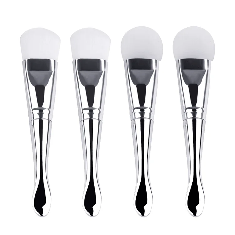

Factory Direct DIY Tools Clay Mask Silicone Nylon Hair Facial Mask Brush with Spoon, As per picture