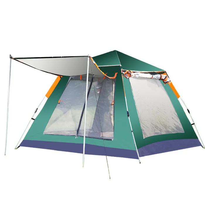 

Fiberglass rod 210D oxford cloth living resort tent fishing camping waterproof tents, Blue,green