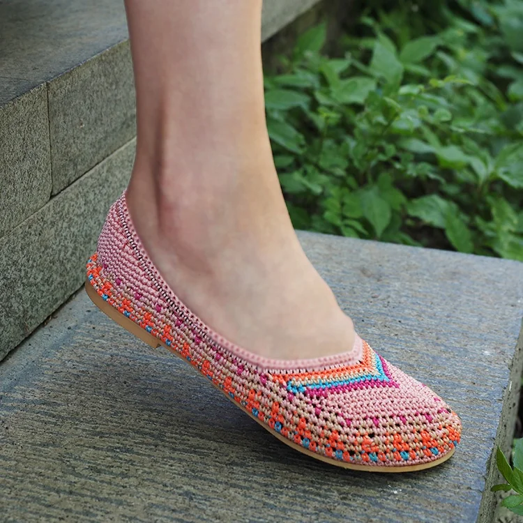 

High quality hand crochet shoes, Customized color