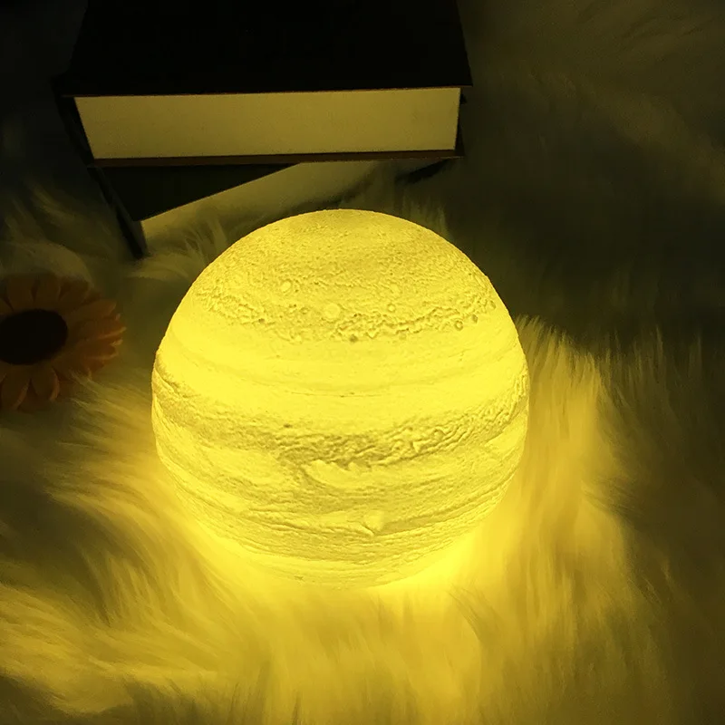 
16 Color 3 D Jupiter Night light USB charge LED Moon lamp for Home decor 