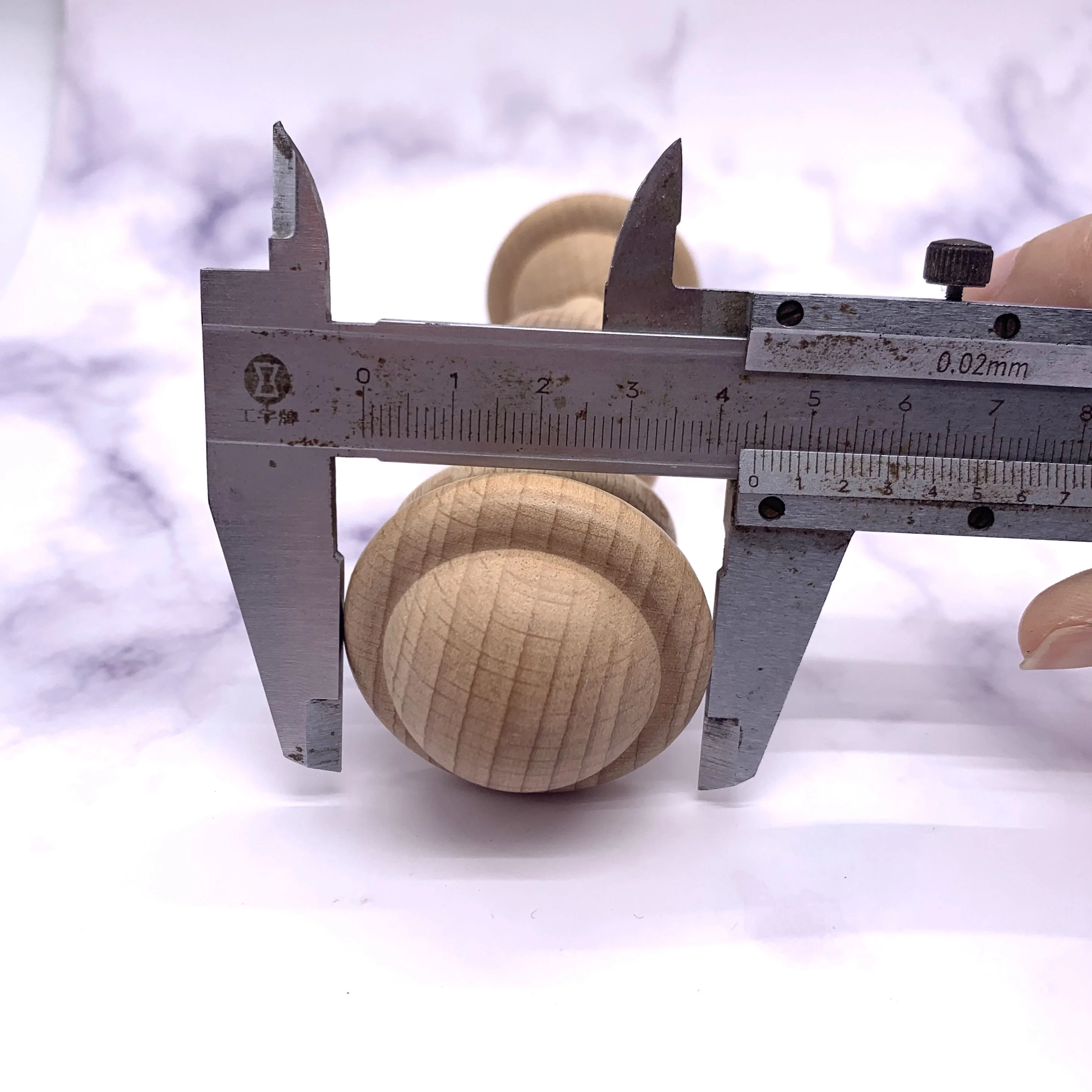 
Organic Beech Wood Ring Teether Wooden Baby Rattle Teething Toys 