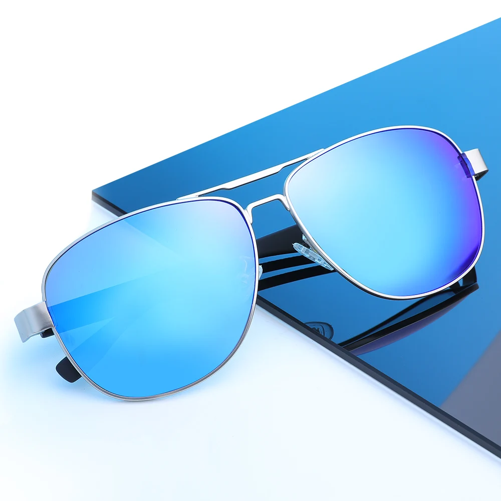 

KUAN FASHION Brand 2019 Design TAC Polarized Sun glasses Pilot Aviation Driving vintage sunglasses for men uv 400, Custom color