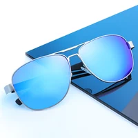 

KUAN FASHION Brand 2019 Design TAC Polarized Sun glasses Pilot Aviation Driving vintage sunglasses for men uv 400