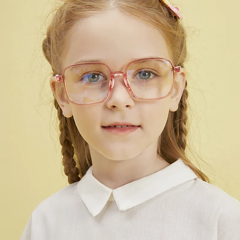 

Square Tr90 Computer Gaming Eyewear Children blue Light Blocking Glasses Frame